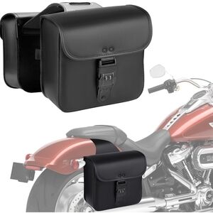 Black Motorcycle Saddlebag